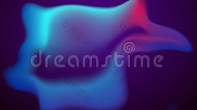 抽象<strong>蓝</strong>紫色霓虹灯液体形状未来运动背景